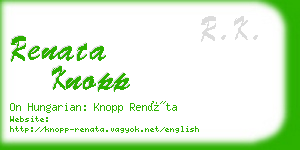 renata knopp business card